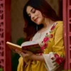 Festive Crush Silk Kurta Pant Set with Floral Embroidered Yoke & Scalloped Chanderi Dupatta (Sizes M–3XL) - Image 15