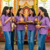 Festive Purple Printed Short Kurti for Women – Group & Twinning Ethnic Tops (M to 3XL) - Image 2
