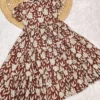 Floral Printed Pure Cotton Flared Midi Dress - Image 15