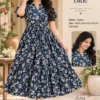 Floral Printed Pure Cotton Flared Midi Dress - Image 2