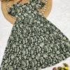 Floral Printed Pure Cotton Flared Midi Dress - Image 8