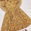 Floral Printed Pure Cotton Flared Midi Dress - Image 9