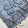 Gracy Digital Printed Modal Cotton Saree – Zari Striped Weaving with Banglori Satin Embroidered Blouse & Pallu Tassels - Image 5