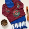 Handloom Khadi Cotton Saree with Readymade DTF Printed Stretchable Blouse – Tassel Pallu Saree Set (XL & XXL) - Image 10