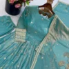 Heavy Sequence Work Fendy Silk Anarkali Gown Set - Image 4