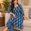 Jaipuri Bandhani Discharge Print Kurti with Leheriya Pant Set | Cotton Daily & Office Wear - Image 11