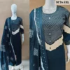 Jaipuri Bandhani Print Dabu Cotton Kurti with Palazzo & Dupatta Set | Mirror & Sequence Work Suit (Sizes M–5XL) - Image 3