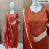 Jaipuri Bandhani Print Dabu Cotton Kurti with Palazzo & Dupatta Set | Mirror & Sequence Work Suit (Sizes M–5XL) - Image 4