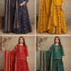 Jaipuri Cotton Block Print Gopi Dress Set with Handwork Kurti & 3-Meter Flared Skirt