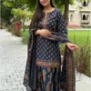 Jaipuri Print Pure Cotton Kurti with Skirt & Dupatta Set for Women | 60s Cotton Hand Work Ethnic Gopi Dress Set - Image 8