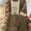 Jamdani Silk Digital Print Kurti Pant Set with Scenery Dupatta | Designer 3-Piece Ethnic Suit Set (M–3XL) - Image 3