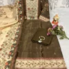 Jamdani Silk Digital Print Kurti Pant Set with Scenery Dupatta | Designer 3-Piece Ethnic Suit Set (M–3XL) - Image 4