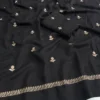 Jute Cotton Silk Embroidery Saree with Floral Butti Work & Matching Blouse Piece - Image 20