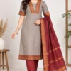 Kanchi Cotton Zari Work Kurta Pant Set with Tassel Dupatta - Image 5