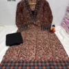 Kutch Hand Block Print Cotton Kurti Palazzo Set with Mirror Work (2-Piece)