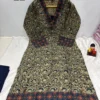 Kutch Hand Block Print Cotton Kurti Palazzo Set with Mirror Work (2-Piece) - Image 2