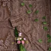 Lightweight Printed Georgette Saree with Handcrafted Real Mirror Detailing - Image 11