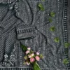 Lightweight Printed Georgette Saree with Handcrafted Real Mirror Detailing - Image 13