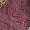 Lightweight Printed Georgette Saree with Handcrafted Real Mirror Detailing - Image 20