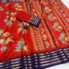 Lightweight Pure Desi Tussar Daily Wear Saree | Elegant Floral Print with Rich Contrast Woven Zari Border (Ready Stock) - Image 13