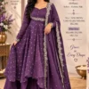 Mehru Vichitra Silk Flared Cape Top with Skirt & Dupatta Set | Designer Wedding & Party Wear Suit (Sizes S–6XL) - Image 10