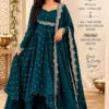 Mehru Vichitra Silk Flared Cape Top with Skirt & Dupatta Set | Designer Wedding & Party Wear Suit (Sizes S–6XL) - Image 13