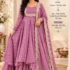 Mehru Vichitra Silk Flared Cape Top with Skirt & Dupatta Set | Designer Wedding & Party Wear Suit (Sizes S–6XL) - Image 14