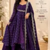 Mehru Vichitra Silk Flared Cape Top with Skirt & Dupatta Set | Designer Wedding & Party Wear Suit (Sizes S–6XL) - Image 18