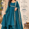 Mehru Vichitra Silk Flared Cape Top with Skirt & Dupatta Set | Designer Wedding & Party Wear Suit (Sizes S–6XL) - Image 24