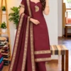Murugan Vel Embroidered Chettinad Cotton Kurti Set with Dupatta | Festive Ethnic Suit for Women - Image 12