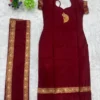 Murugan Vel Embroidered Chettinad Cotton Kurti Set with Dupatta | Festive Ethnic Suit for Women - Image 16