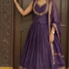 Narayanpet Handloom Lehenga with Maggam Work Yoke & Dupatta - Image 5