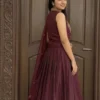 Narayanpet Handloom Lehenga with Maggam Work Yoke & Dupatta - Image 8
