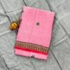 Narayanpet Pure Cotton Saree with Embroidered Flower Butta | Temple Zari Border Handloom Saree with Running Blouse (6.2M) - Image 18