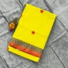 Narayanpet Pure Cotton Saree with Embroidered Flower Butta | Temple Zari Border Handloom Saree with Running Blouse (6.2M) - Image 7
