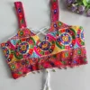 Navratri Gamthi Kutchi Work Halter Neck Blouse with Real Cowrie Shells & Back Dori Tie-Up - Image 2