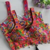 Navratri Gamthi Kutchi Work Halter Neck Blouse with Real Cowrie Shells & Back Dori Tie-Up - Image 3