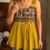 Navratri Garba Special Real Mirror Work Short Kurta for Women - Image 3