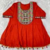 Navratri Special Gamthi Work Short Kurti for Women – Heavy Rayon Peplum Tunic with Real Mirror & Kodi Lace (M to XXL) - Image 7