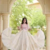 Navratri Special Kora Cotton Gown with Real Mirror & Multi-Thread Embroidery - Image 4