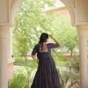 Navratri Special Kora Cotton Gown with Real Mirror & Multi-Thread Embroidery - Image 7