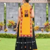 Navratri Special Kutchi Embroidered Kurti Panel with Flared Skirt Set | Gujarati Garba Dandiya Outfit (Free Size) - Image 6