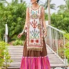 Navratri Special Kutchi Embroidered Kurti Panel with Flared Skirt Set | Gujarati Garba Dandiya Outfit (Free Size) - Image 8