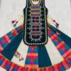 Navratri Special Kutchi Embroidered Kurti Panel with Flared Skirt Set | Gujarati Garba Dandiya Outfit (Free Size) - Image 9