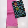 Original Handloom Mangalagiri Pattu Saree – Traditional Nizam Zari Border with Extra Kalahasthi Pen Kalamkari Blouse - Image 8