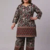 Plus Size Cotton Printed Co-Ord Set for Women | Ethnic Kurti with Palazzo Pant Set (3XL to 6XL) - Image 4