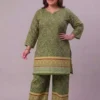 Plus Size Cotton Printed Co-Ord Set for Women | Ethnic Kurti with Palazzo Pant Set (3XL to 6XL) - Image 5