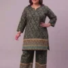 Plus Size Cotton Printed Co-Ord Set for Women | Ethnic Kurti with Palazzo Pant Set (3XL to 6XL) - Image 9