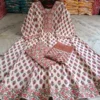 Plus Size Pure Cotton Anarkali Kurti Pant Dupatta Set (7XL to 10XL / Bust 54–60) | Flared Big Size Suit Set - Image 2