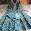 Plus Size Pure Cotton Anarkali Kurti Pant Dupatta Set (7XL to 10XL / Bust 54–60) | Flared Big Size Suit Set - Image 9
